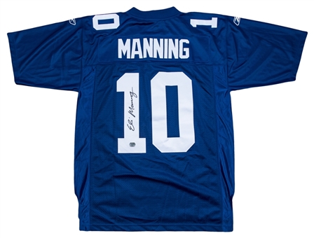 Eli Manning Single Signed New York Giants Home Jersey (Mounted Memories)